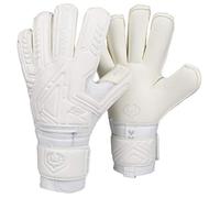 Renegade GK Fury Avalanche Guantes de Portero Con Endo Pro Protección Dedo | 4mm Giga Grip & 4mm Duratek | Blanco Guantes De Portero de Futbol Niño (Talla 7, Niños, Roll Cut, Lvl 4)
