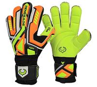 Renegade GK Fury Volt Guantes de Portero Con Pro Protección Dedo | 4mm Giga Grip & 4mm Duratek | Guantes Portero Futbol Adulto (Talla 9, Niños-Adulto, Flat Gecko Cut, Level 4)