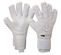 Renegade GK Rogue Blizzard Guantes de Portero Pro Finger Protection | 4 mm Giga Grip & Neopreno | Guantes de Portero Blancos (Talla 8, Adultos jóvenes, neg. Cortar, Nivel 4+)