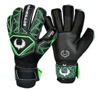 Renegade GK Triton Raider Guantes de Portero con Protección Dedo| 3.5+3mm Super XD Grip & 4mm Duratek | Guantes Portero Proteccion Dedos (Talla 5, Chicos, Chicas, Roll Cut, Level 2)