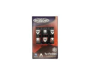 Renegade heroscape: paquete de dados utgar - contiene 10 d6 y 1 d20 -
