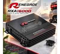 Renegade RXA1600D Clase D Mono 1 Canal Amplificador 1600W con Mando a Distancia