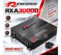 Renegade RXA3000D Clase D Mono Amplificador 1 Canal 3000W con Mando a...