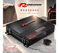 Renegade RXA3000D Mono 1 Canal Amplificador 3000W con Bass Remote