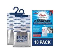 Renew The Life - Absorbentes de humedad para armario, bolsa colgante deshumidificadora, paquete de 10, 16 onzas, absorbente de humedad de aroma original, prevención de olores a humedad, no eléctrico