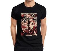 Rengoku Kimetsu no Yaiba Demon Slayer Flammen Sword - Camiseta para hombre, Negro , XL