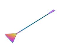 Rengue Espátula de para Acuario de Acero Inoxidable de 32 Cm, Aplanador de Sustrato de Tanque de Peces de Doble Cabeza con Diseño Aerodinámico Colorido, para Piscina de Acua