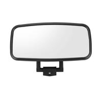 Rengue Espejo de Bote Convexo 13 X 5.75in Soporte de Metal Vista Amplia | Espejo Retrovisor Marino, Ajuste Universal para Yates Barcos Esquí Pontones, Lente de Vidrio ABS, Montaje en Parabrisas