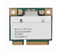 Rengue Tarjeta de Red Mini PCIe WiFi 6 3000Mbps Doble Banda 2.4G/5G | 802.11ax/ac, Material PCB, Plug and Play, Compatible con Dell Samsung Acer MSI, para Windows 10/