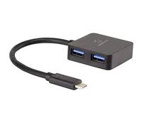 Renkforce Hub USB 3.2 Gen 1 de 4 Puertos (USB 3.0), Color Negro