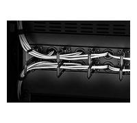 Renkforce RF-3525040 - Guías para Cables (19 Pulgadas, 2 UH), Color Negro