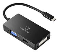 Renkforce RF-4633066 USB-C® / HDMI/DVI/VGA Adaptador [1 x USB-C® Macho - 1 x VGA Hembra, HDMI Hembra, DVI Hembra 24+5