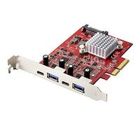 RENKFORCE RF-4679642 2+2 Puertos Tarjeta controladora USB 3.1 USB 3.1 (2ª Gen), USB-C™ PCIe
