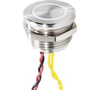 Renkforce RF-4707816 - Pulsador de timbre con piezoeléctrico (acero inoxidable, 24 V/0,3 A), color blanco