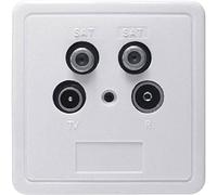 Renkforce Toma de Antena para TV, FM, satélite, Montaje en Superficie