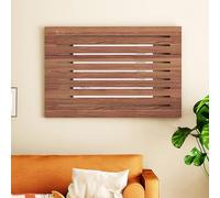 RENLXFI Tapa Contador Cubierta Decorativa para Caja De Interruptores, Color Marrón, Madera Maciza, para Interiores, con Orificio para Ocultar La Placa del Interruptor(23 5/8x19 2/3in(60x50cm))