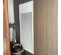 RENLXFI Trampilla Pladur Panel De Acceso Ventilado Blanco, Placa De Cubierta De Orificio De Pared con Rejilla Y Puerta De Inspección con Bisagras, Aluminio(WxH 45x95cm/17.7xx37.4in)