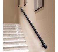 Renmlion Pasamanos de Escalera Moderno｜Pasamanos de Escalera de Hierro Forjado para Montaje en Pared en Interiores y Exteriores｜Barra de Soporte de Seguridad con Barra de Agarre de Tubo Redondo(60cm)