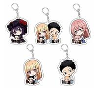 renmuq Juego de 5 llaveros My Dress-Up Darling, lindo anime Kitagawa Marin, mini llavero para coche, bicicleta, bolsa, mochila, regalos de cosplay