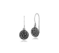 Gemondo Marcasita Pendientes, Plata de Ley Rennie Mackintosh Inspirado Marcasita Pendientes