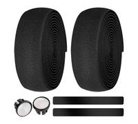 Rennrad Lenkerband - elastisches EVA Polster mit selbstklebender Rückseite, ergonomische Griffstopfen, vibrationsabsorbierende Eigenschaften, einfache Montage, komfortabler Halt | Fahrrad Touren Wettk