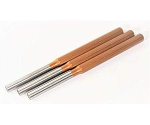 RENNSTEIG - Juego de 3 puntas de metal (150 x 14 x 12 mm, DIN 6450 C)