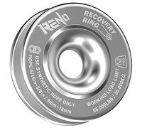 RENO Anillo de recuperación de arrebatamiento de cabrestante 60 libras para todoterreno ATV UTV SUV camión remolque recuperación (plata, 1 paquete)