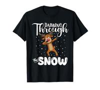 Reno Dabbing Through The Snow Funny Christmas Holiday Camiseta