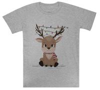 Reno De Navidad Kids Grey tee Camiseta De Manga Corta para Niños Kids Grey tee Children Short Sleeve T-Shirt