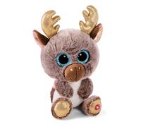 Reno de Peluche GLUBSCHIS Chocolate Mousse de 15 cm, marrón, Suave muñeco NICI, Adorable Animal para abrazarlo y Jugar, Gran Idea de Regalo para niños y Personas Adultas, 62289