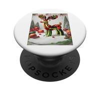 Reno Festivo de Frutas para Las Fiestas PopSockets PopGrip Adhesivo