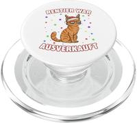 Reno Guerra Agotado Navidad Gato Divertido Diseño PopSockets PopGrip para MagSafe