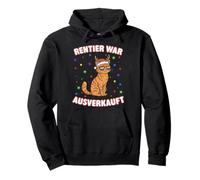 Reno Guerra Agotado Navidad Gato Divertido Diseño Sudadera con Capucha