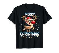 Reno Hombres Niños Mujeres Niñas Feliz Navidad Camiseta