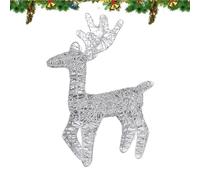 Reno Iluminado - Decoración De Vacaciones De Invierno Nti-Rust, Pantalla De Iluminación De Vacaciones, Decoración De Navidad Antióxido | Para La Pantalla Del Porche Del Jardín Del