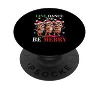 Reno Line s Dance and Be s Merry Christmas Dancing PopSockets PopGrip Adhesivo