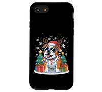 Reno navideño de Papá Noel Bulldog Francés con Luces navideñas Carcasa para iPhone SE (2020) / 7/8