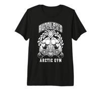 Reno navideño Rudolph's Arctic Gym Workout Fitness Camiseta Premium
