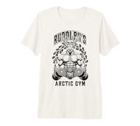 Reno navideño Rudolph's Arctic Gym Workout Fitness Camiseta Premium