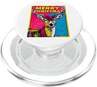 Reno Pop Art Merry Christmas Xmas - Figura Decorativa navideña PopSockets PopGrip para MagSafe