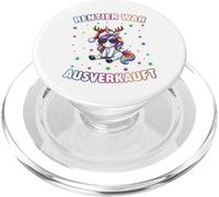 Reno War Agotado Navidad Unicornio Divertido Diseño PopSockets PopGrip para MagSafe