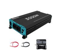 Renogy 3000 W / 6000 W Inversor de Onda senoidal Pura de 12 V a 230 V con Circuito prioritario Convertidor de tensión con 2 Tomas Europeas para electrodomésticos