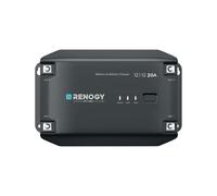 Renogy Cargador de batería CC a CC 12 V 20 A, cargador de batería inteligente DCDC regulador de carga solar para baterías de inundación, gel, AGM, litio, para caravanas, camiones, vehículos
