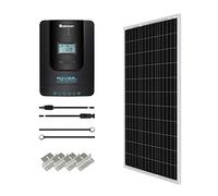Renogy Kit Solar 100w 12V con Regulador Solar MPPT 20A, Kit Panel Solar, Kit Solar Autoconsumo, Kit Solar Autocaravana de Placa Solar 12V Monocristalino para Furgoneta, Casa