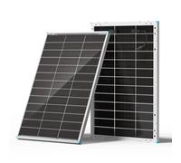 Renogy Panel solar bifacial de 100 W tipo N 16 BB, panel solar de 100 W con 25% de celda solar de alta eficiencia, módulo fotovoltaico de doble cara para batería de granja de techo marino RV y otras