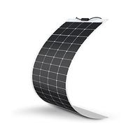 Renogy - Panel solar flexible monocristalino de 200 W y 12 V, célula solar fotovoltaica de silicio, para uso fuera de la red, apto para baterías de 12 V, caravanas, camping, caravanas y barcos