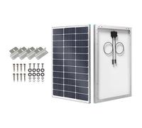 Renogy Panel solar tipo N de 100 W, 16 BB, 12 V, 100 W, panel solar 25% de alta eficiencia + 4 Piezas con Tuercas y Pernos Juego de Soportes en Z
