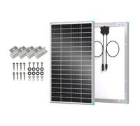 Renogy Panel solar tipo N de 175 W, 16 BB, 12 V, 175 W, panel solar 25% de alta eficiencia + 4 Piezas con Tuercas y Pernos Juego de Soportes en Z