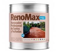 Renomax - Resina Hormigon Impreso y Superficies Porosas Al Agua, 2L Cubre hasta 20m² | Repara, Renueva, Protege y Embellece Suelos y Fachadas | Resina Hormigon Fácil de Aplicar, Garantía 5 Años