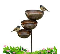 Renopfect Bebedero De Agua para Abejas,Baño De Pie Decorativo De Aves - Comederos De Abejas con Decoración De Estacas para Uso Exterior | para Patio Trasero Terraza Cubierta Pabellón al Aire Libre